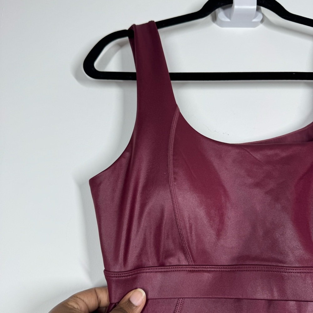 Fabletics Jumpsuit Motion365+ Shine Jumpsuit Burgundy - Picture 4 of 12